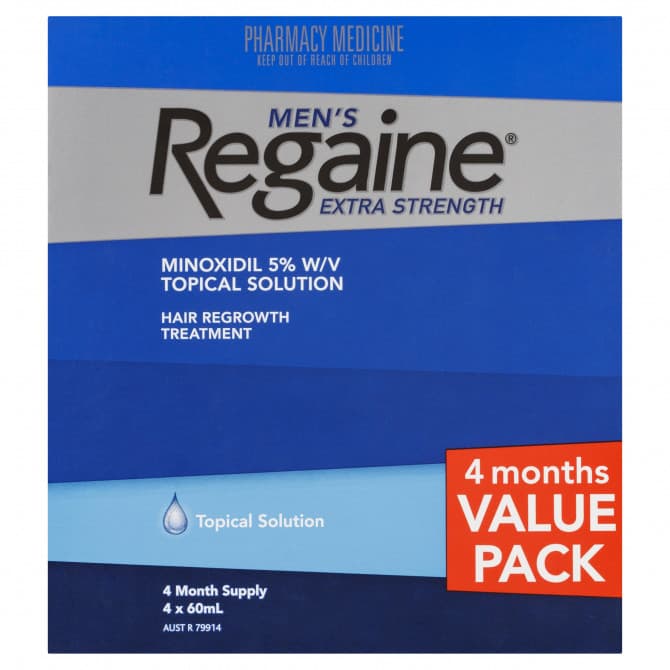 Buy Regaine Mens Extra Strength Treatment 4 x 60mL Online