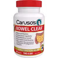 Carusos Bowel Clear 60 Tablets