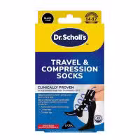 Dr. Scholls Travel and Compression Socks Black Medium