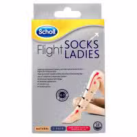 Scholl Flight Socks Ladies Natural 6 to 8 1 Pair