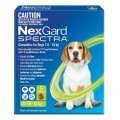 Nexgard Spectra Chewables For Medium Dogs 7.6 to 15kg Green 6 Pack