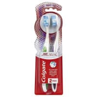 Colgate 360 Degrees Optic White Platinum Toothbrush Soft 2 Pack