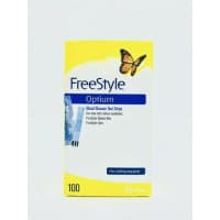 Abbott Freestyle Optium Blood Glucose Test Strips 100 Strips