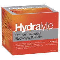 Hydralyte Electrolyte Powder Orange 10 x 4.9g Sachets