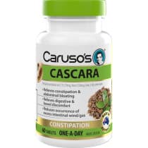 Carusos Cascara 60 Tablets