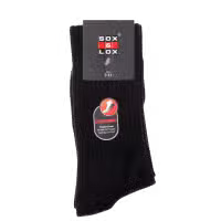 Sox & Lox Mens Sports Cushioned Long Socks Black (Size 7 - 11)