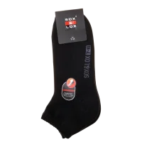 Sox & Lox Mens Sports Cushioned Anklet Socks Black (Size 7 - 11)