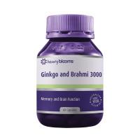 Henry Blooms Ginkgo and Brahmi 3000 60 Capsules