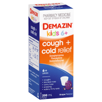 Demazin Kids 6+ Cough and Cold Relief Syrup 200ml