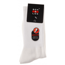 Sox and Lox Mens Sports Cushioned Long Socks White Size 7 to 11 