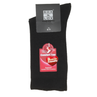 Sox and Lox Mens Diabetic Friendly Comfort Top Socks Black Size 6 to 11