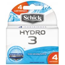 Schick Hydro 3 Refills 4 Cartridges