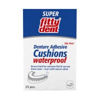 Fittydent Super Denture Adhesive Cushion Strips 15 Pack