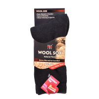 Sox And Lox Ladies Everyday Diabetic Friendly Wool Socks Black Size 2 to 8