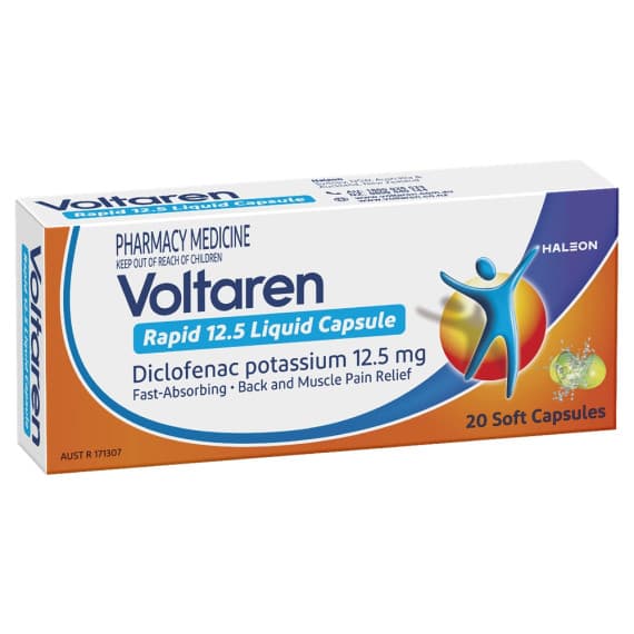 Buy Voltaren Rapid 12.5mg Liquid Capsules 20 Online Chempro AU