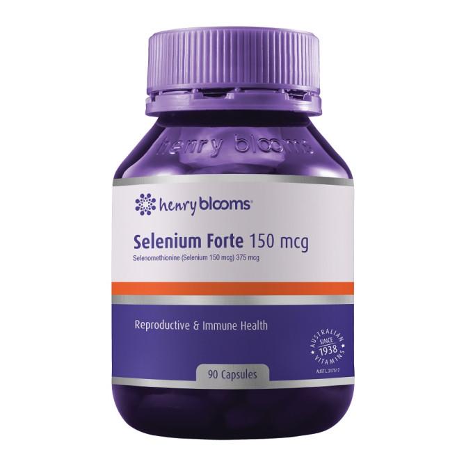 Buy Henry Blooms Selenium Forte 150mcg 90 Vegetarian Capsules Online
