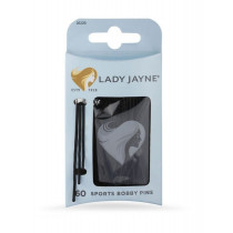 Lady Jayne Black Super Hold Contoured Bobby Pins 60 Pack