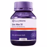 Henry Blooms Zinc Max 50mg 60 Capsules
