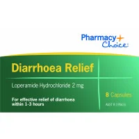 Pharmacy Choice Diarrhoea Relief 8 Capsules