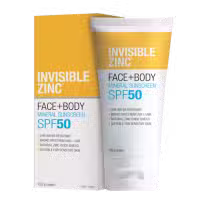 Invisible Zinc Sunscreen Face and Body SPF50 Plus 150g