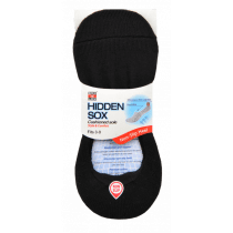 Sox & Lox Ladies Sports Cushioned Hidden Socks Black (Size 3 - 9)