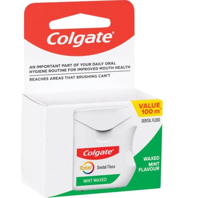 Buy Colgate Total Mint Waxed Dental Floss 100ml Online