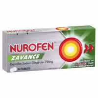 Nurofen Zavance 256mg Ibuprofen Pain Relief 24 Tablets
