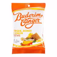 Buderim Ginger Honey and Lemon Chews 50g