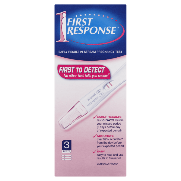 Buy First Response Instream Pregnancy Test 3 Test Online Chempro Chemists