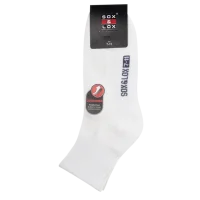 Sox & Lox Mens Sports Cushioned Midi Socks White (Size 7 - 11)