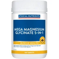 Ethical Nutrients Mega Magnesium Glycinate 5 in 1 120 Tablets  