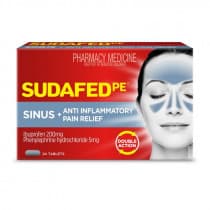 Sudafed Pe Sinus & Anti Inflammatory Pain Relief Tab 24