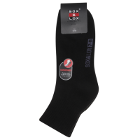 Sox & Lox Mens Sports Cushioned Midi Socks Black (Size 7 - 11)