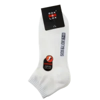 Sox And Lox Mens Sports Cushioned Anklet Socks White Size 7 to 11