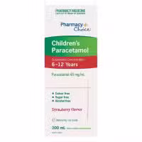 Pharmacy Choice Childrens Paracetamol 6 to 12 Years 200ml