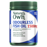 Natures Own Odourless Fish Oil 1500mg 200 Capsules