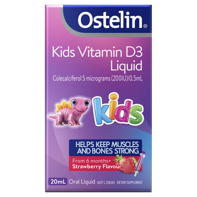 Buy Ostelin Kids Vitamin D3 Liquid 20ml Online Chempro Chemists