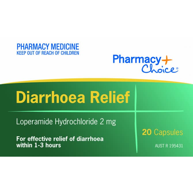 Buy Pharmacy Choice Diarrhoea Relief 20 Capsules Online Chempro Chemists