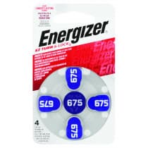 Energizer Hearing Aid AZ675 Batteries 4 Pack