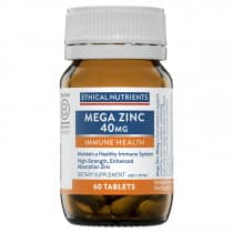 Ethical Nutrients Mega Zinc 40 mg 60 Tablets