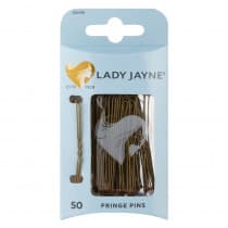 Lady Jayne Brown Fringe Pins 5cm 50 Pack