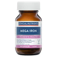 Ethical Nutrients Mega Iron with Activated B Vitamins 30 Capsules