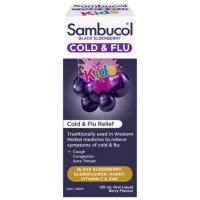 Sambucol Black Elderberry Cold and Flu Relief Kids Liquid 120ml