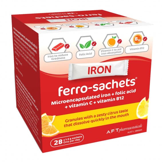 Ferro Sachets 1.5g x 28 Sachets for Iron Support and Energy - Chempro Online
