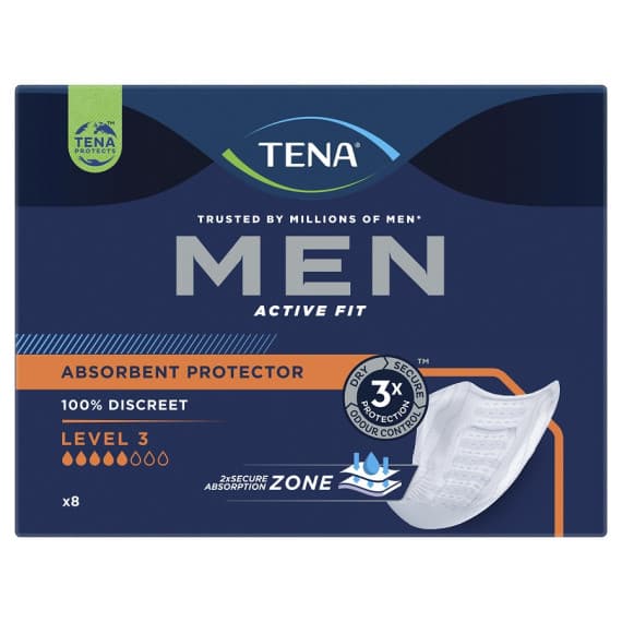 Tena Men Absorbent Protector Guard Level 3 8 Pack