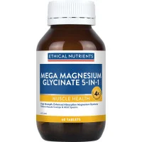 Ethical Nutrients Mega Magnesium Glycinate 5 in 1 60 Tablets