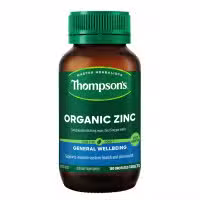 Thompsons Organic Zinc 180 Tablets
