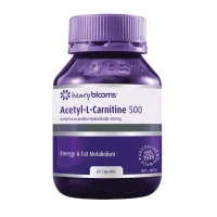 Henry Blooms Acetyl L Carnitine 500mg 60 Vege Capsules