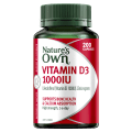 Natures Own Vitamin D3 1000IU 200 Capsules