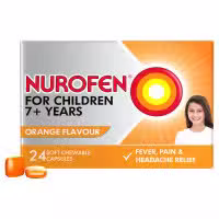 Nurofen For Children 7 Plus Years 24 Orange Chewable Capsules